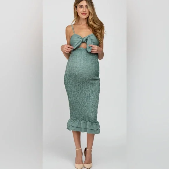 green emerald velvet dress Mable Mini Dress